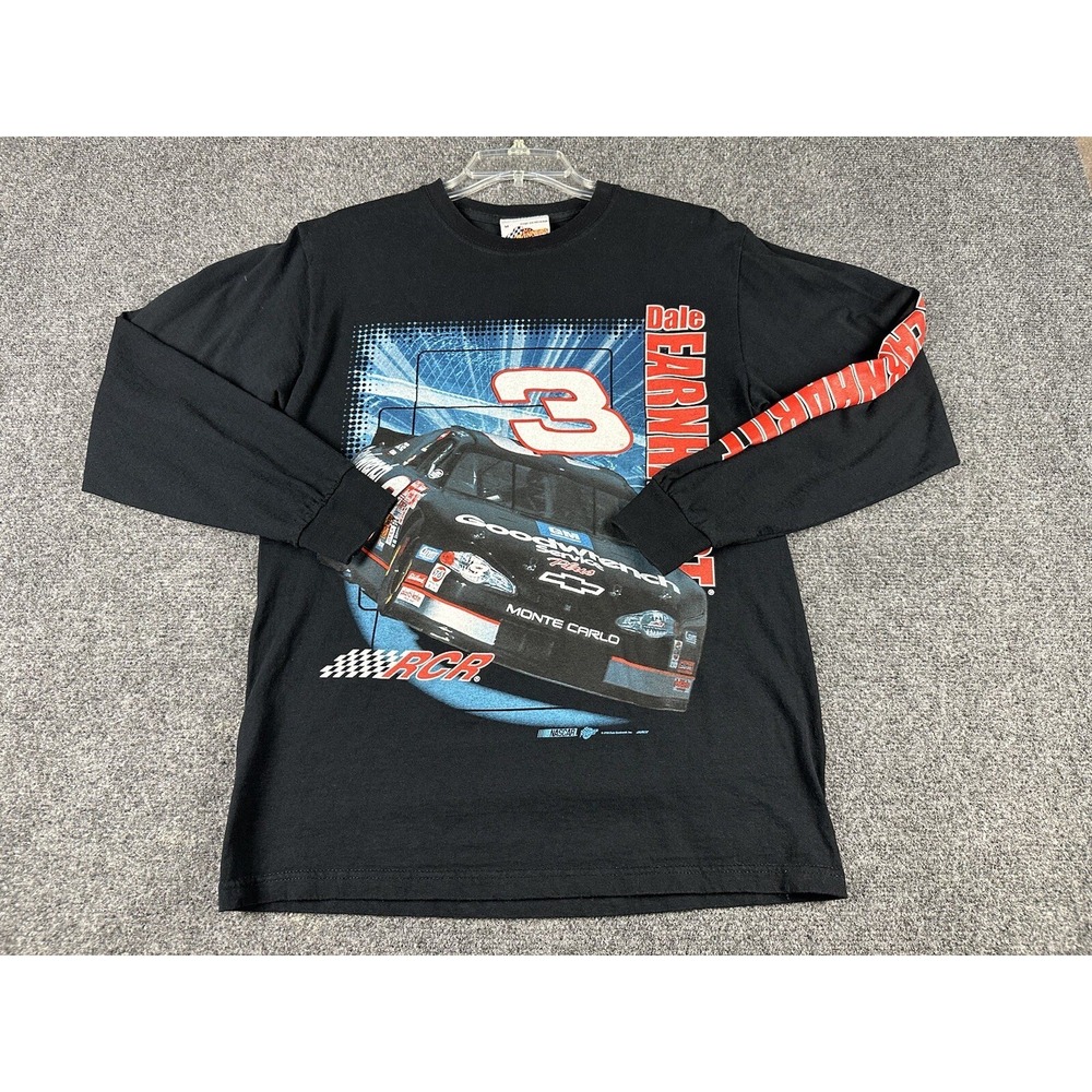 Dale Earnhardt Winners Circle Graphic Pullover Shirt RCR #3 Car Long Sleeve Y2K